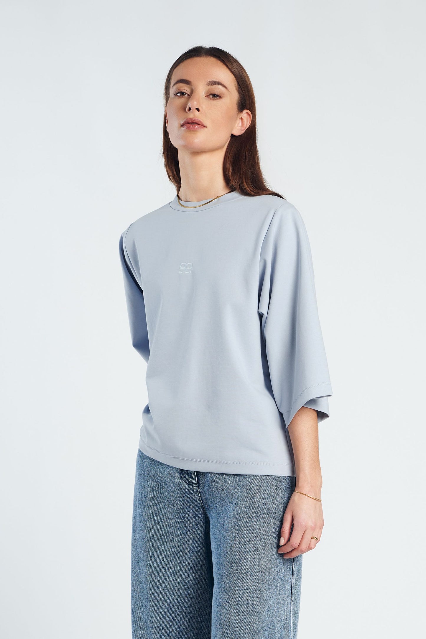 Oversized soft blue