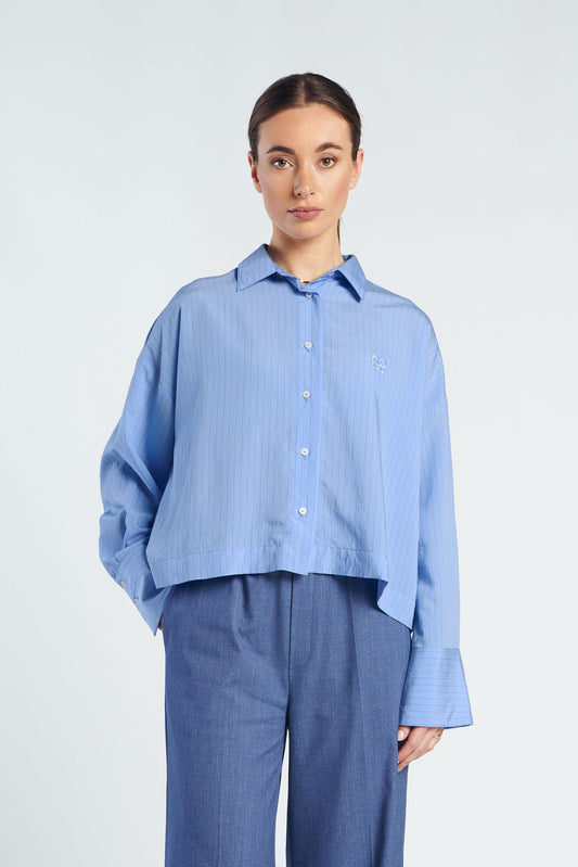 Paula Blouse-Blue Stripe