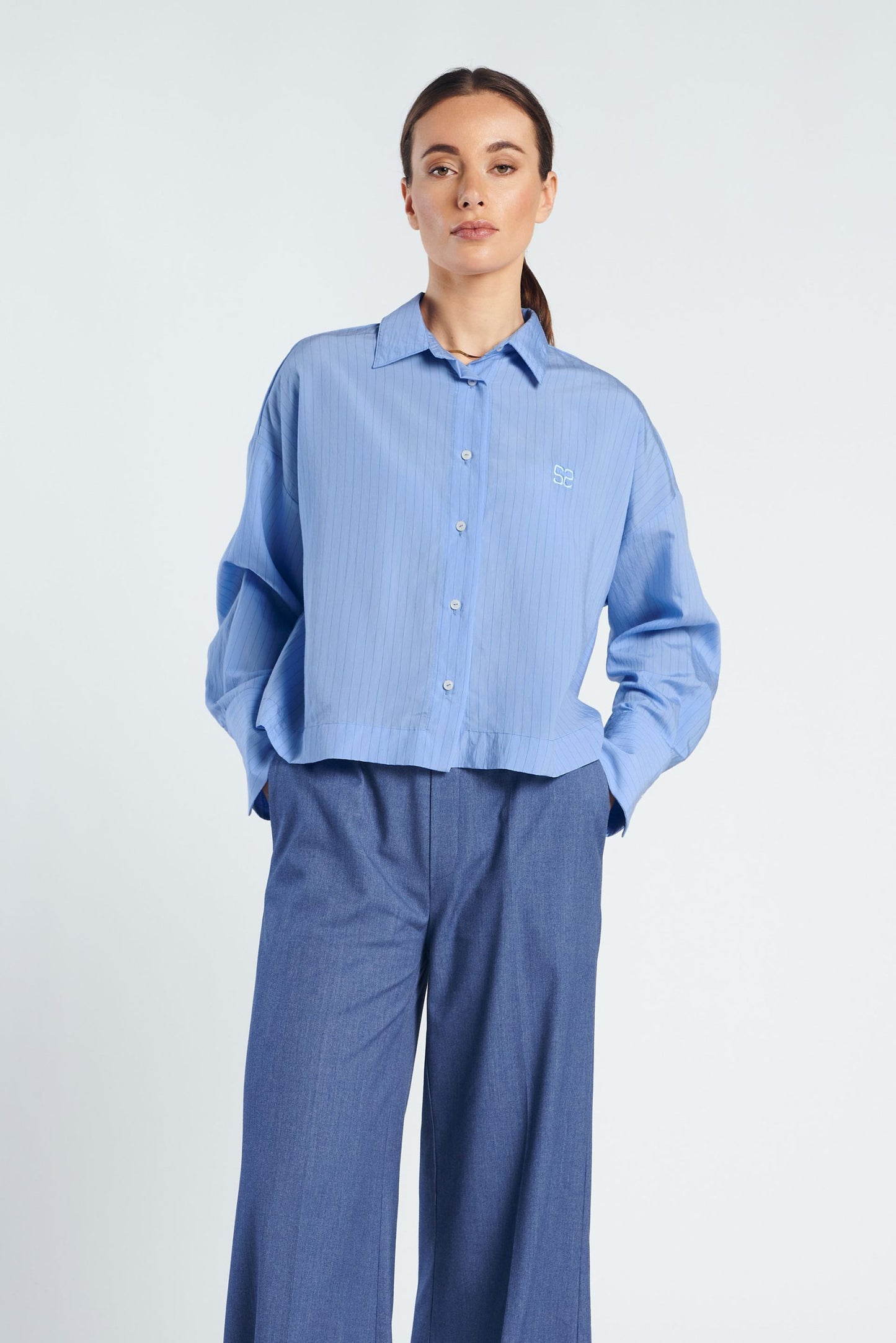 Paula Blouse-Blue Stripe