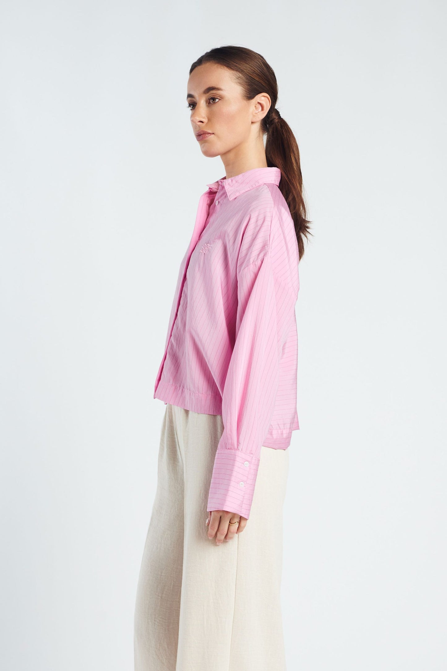 Paula Blouse-Pink Stripe