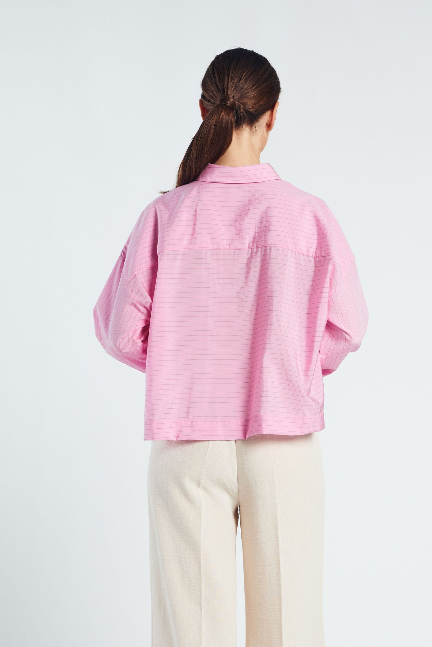 Paula Blouse-Pink Stripe