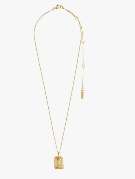 LIBRA Zodiac Sign necklace, gold-plated