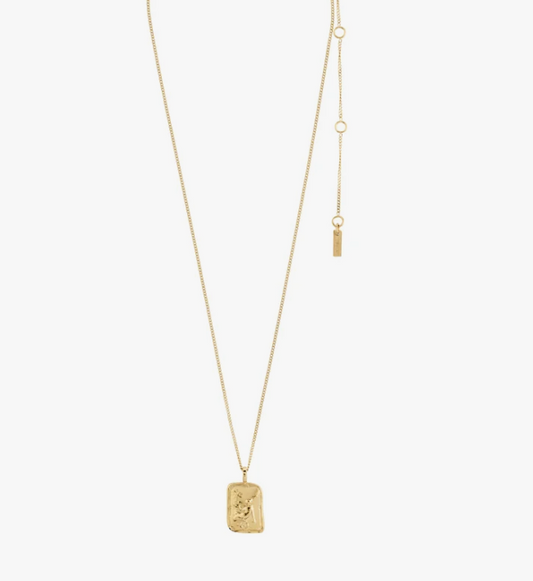 VIRGO Zodiac Sign necklace, gold-plated