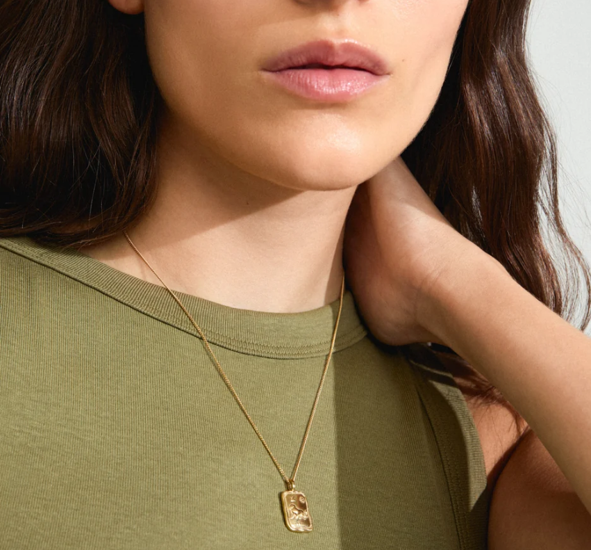 LEO Zodiac Sign necklace, gold-plated