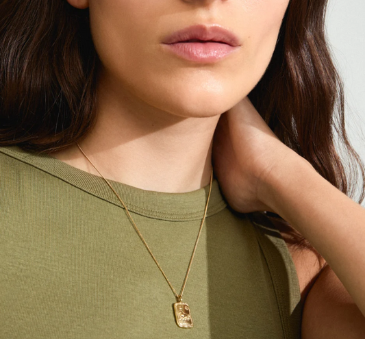 LEO Zodiac Sign necklace, gold-plated