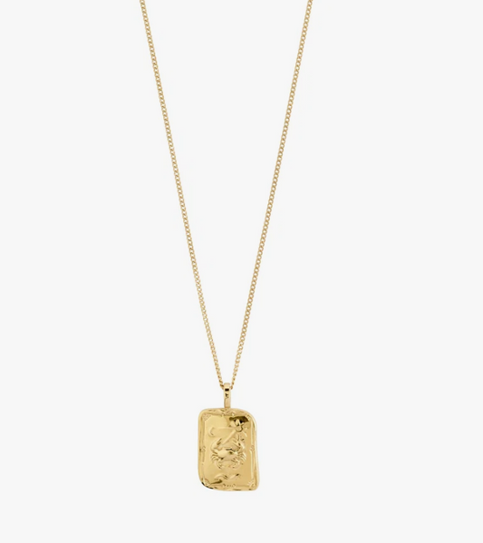 CANCER Zodiac Sign necklace, gold-plated