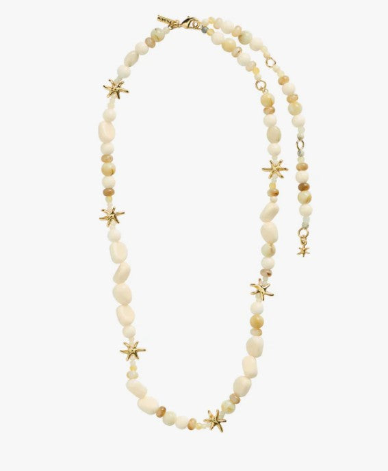 PRISM necklace white/gold-plated