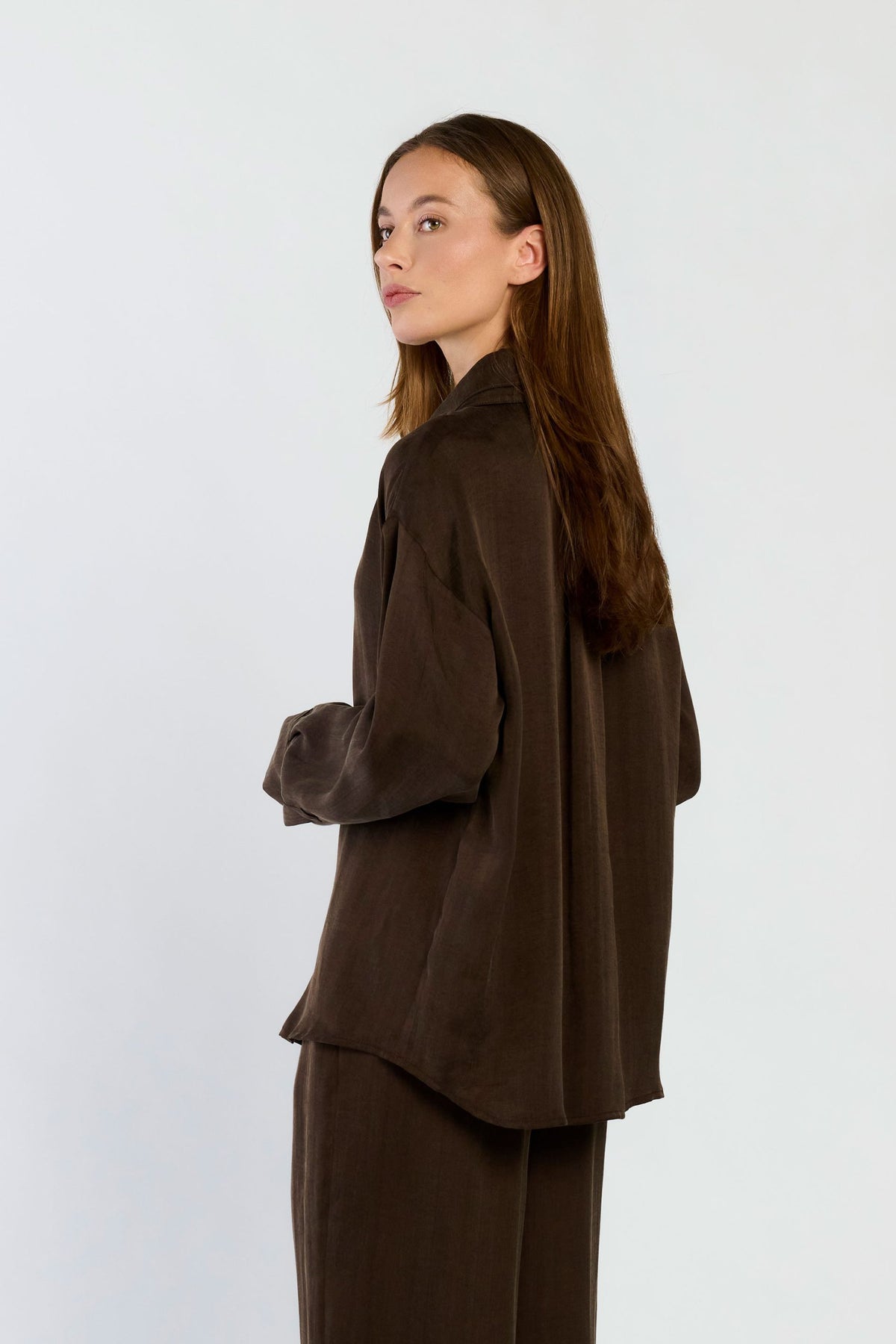 Sofia blouse chocolade