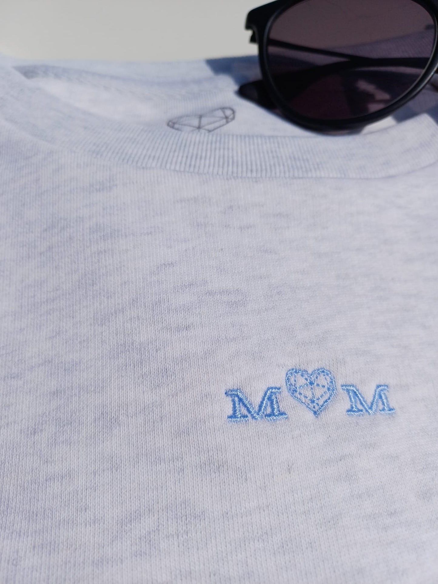 MOM sweater (grey & blue)
