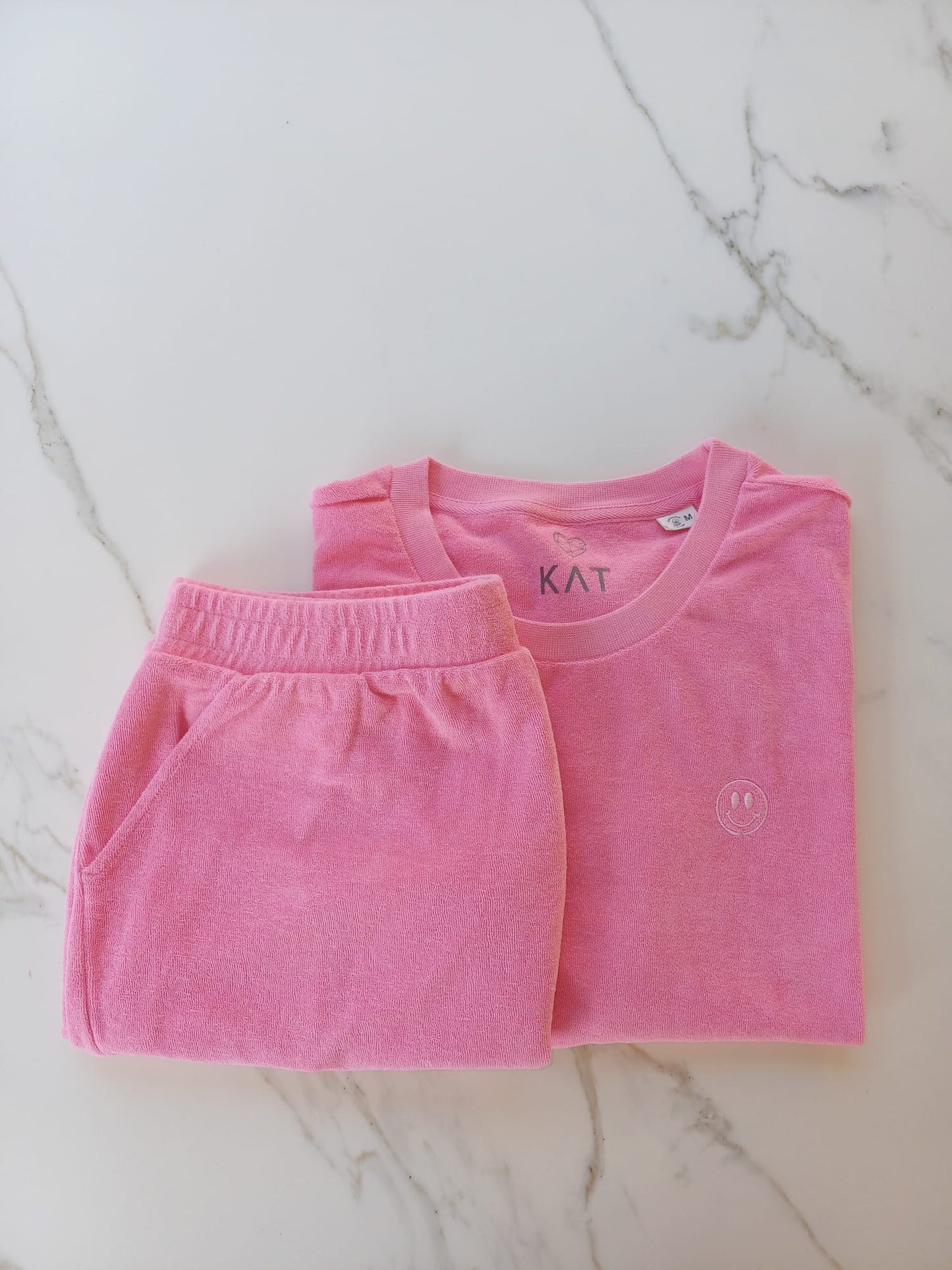 Terry shorts candy rose