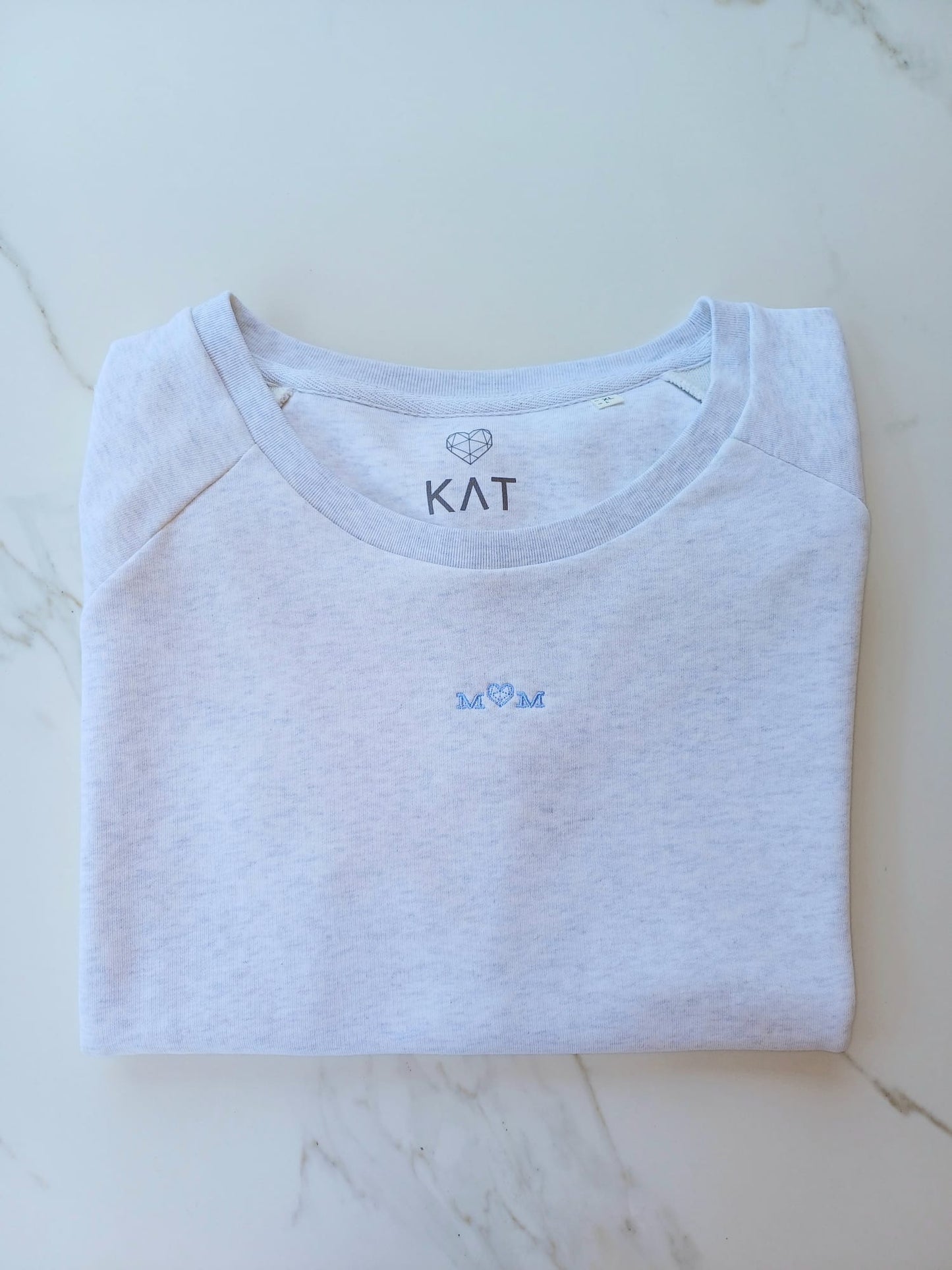 MOM sweater (grey & blue)