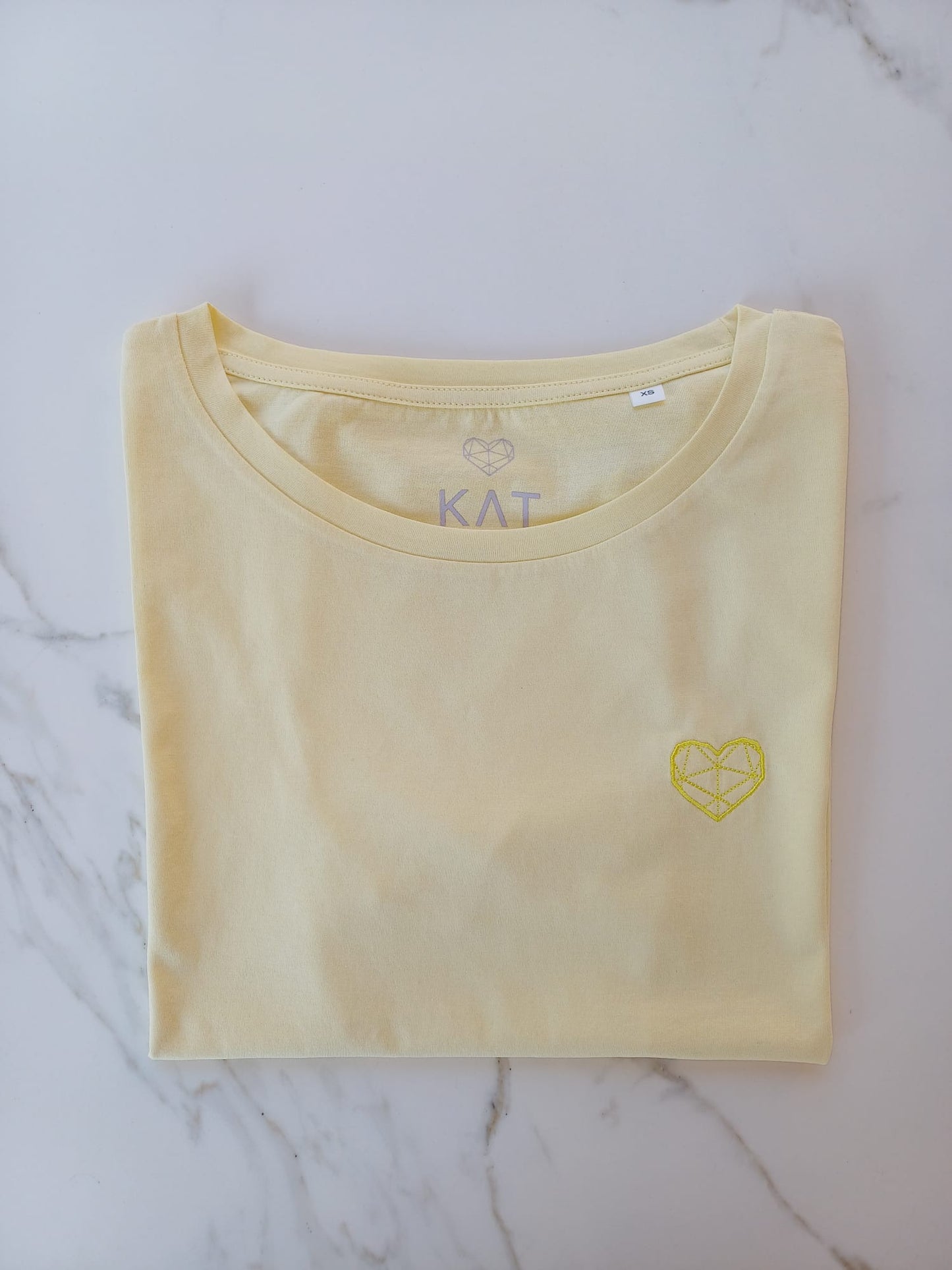 T-shirt KAT light yellow