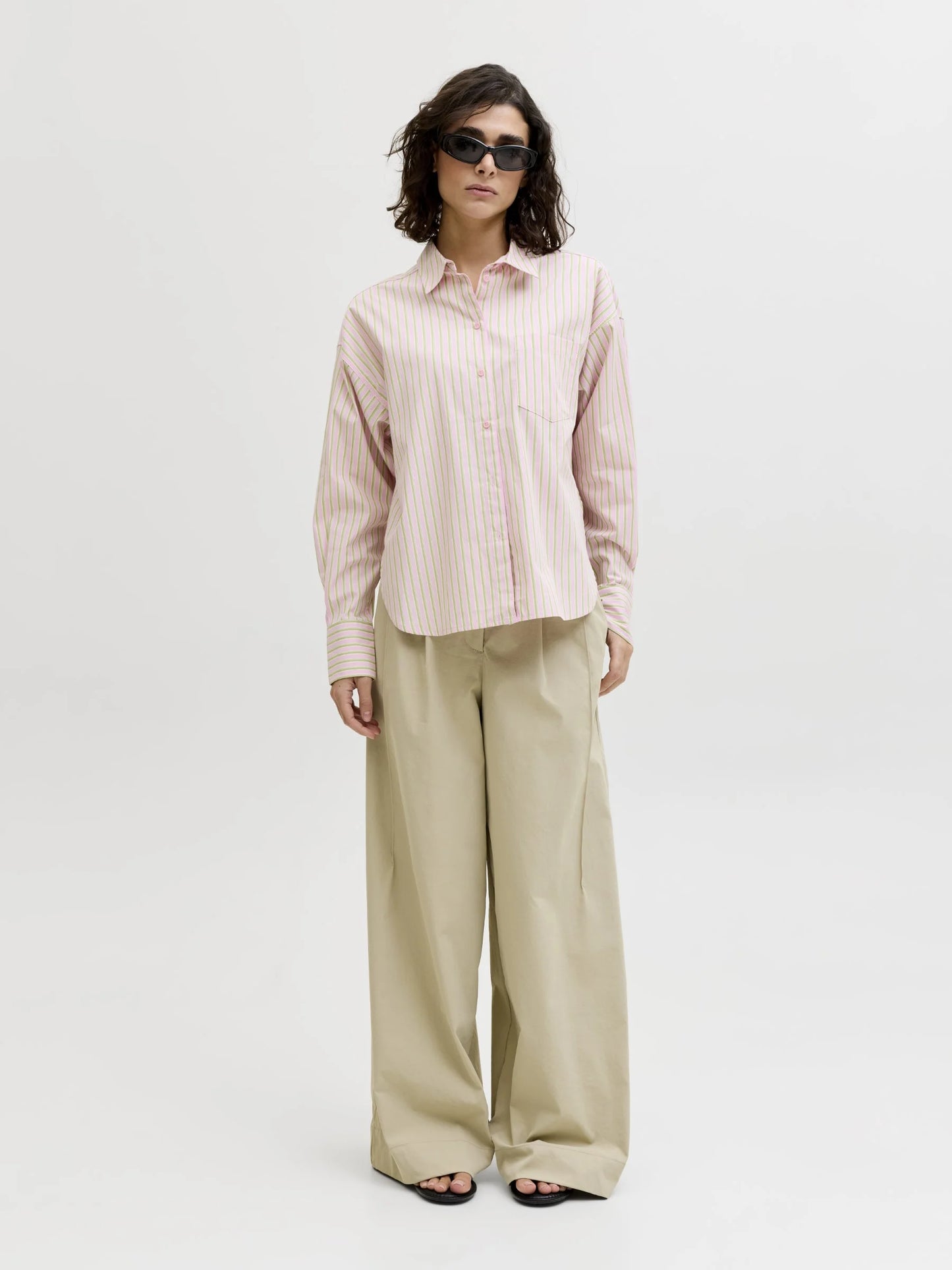 Jxjamie ls poplin striped shirt