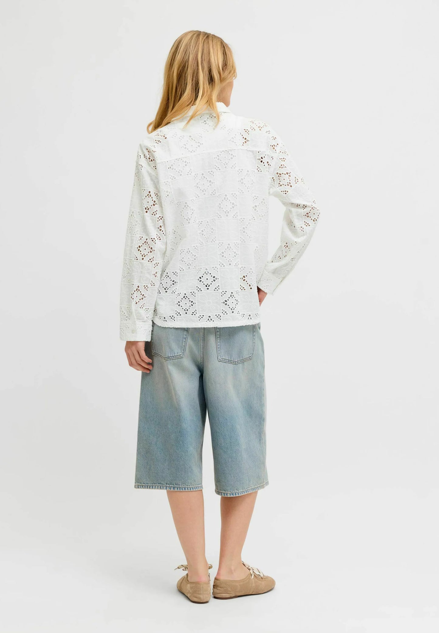 JXFREYA MILLIE BRODERIE LS SHIRT PNT