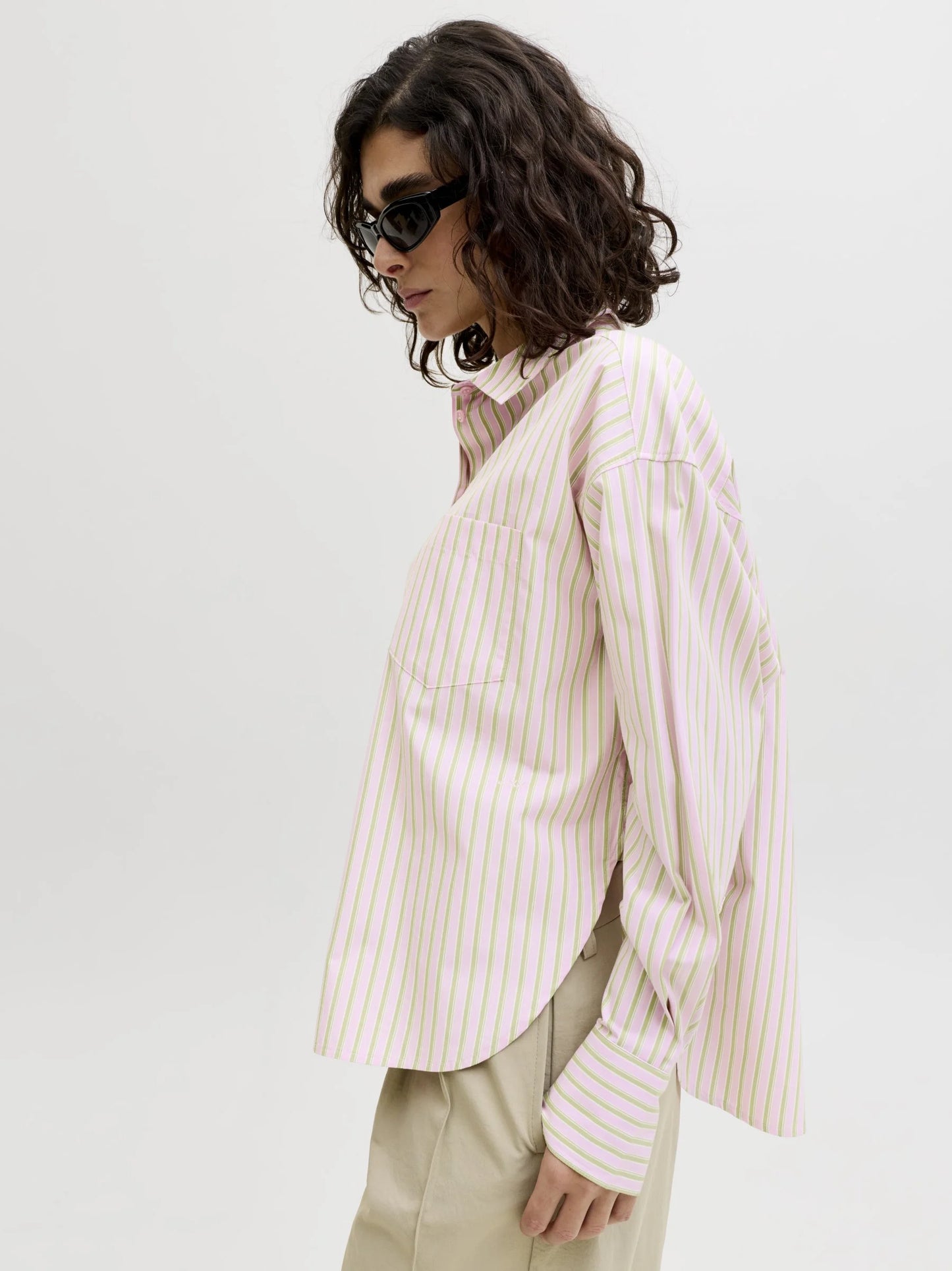Jxjamie ls poplin striped shirt
