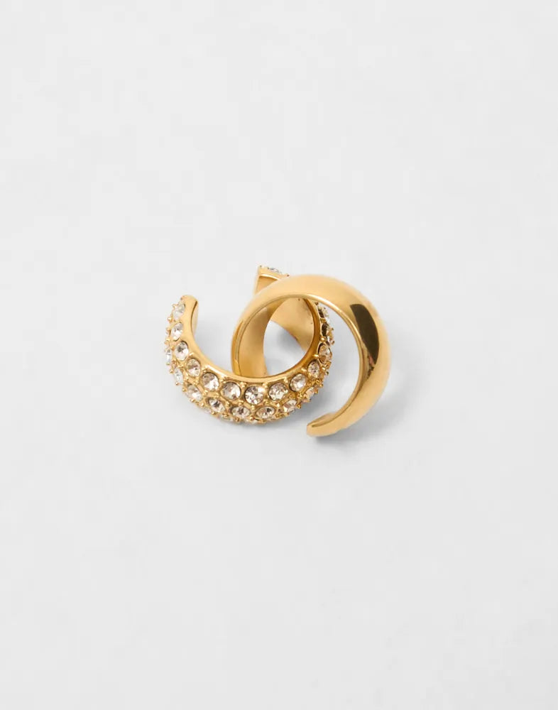 HUDSYN ear cuff, 2-in-1 set, gold-plated