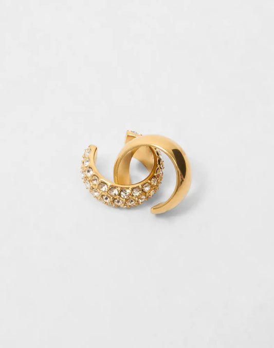 HUDSYN ear cuff, 2-in-1 set, gold-plated