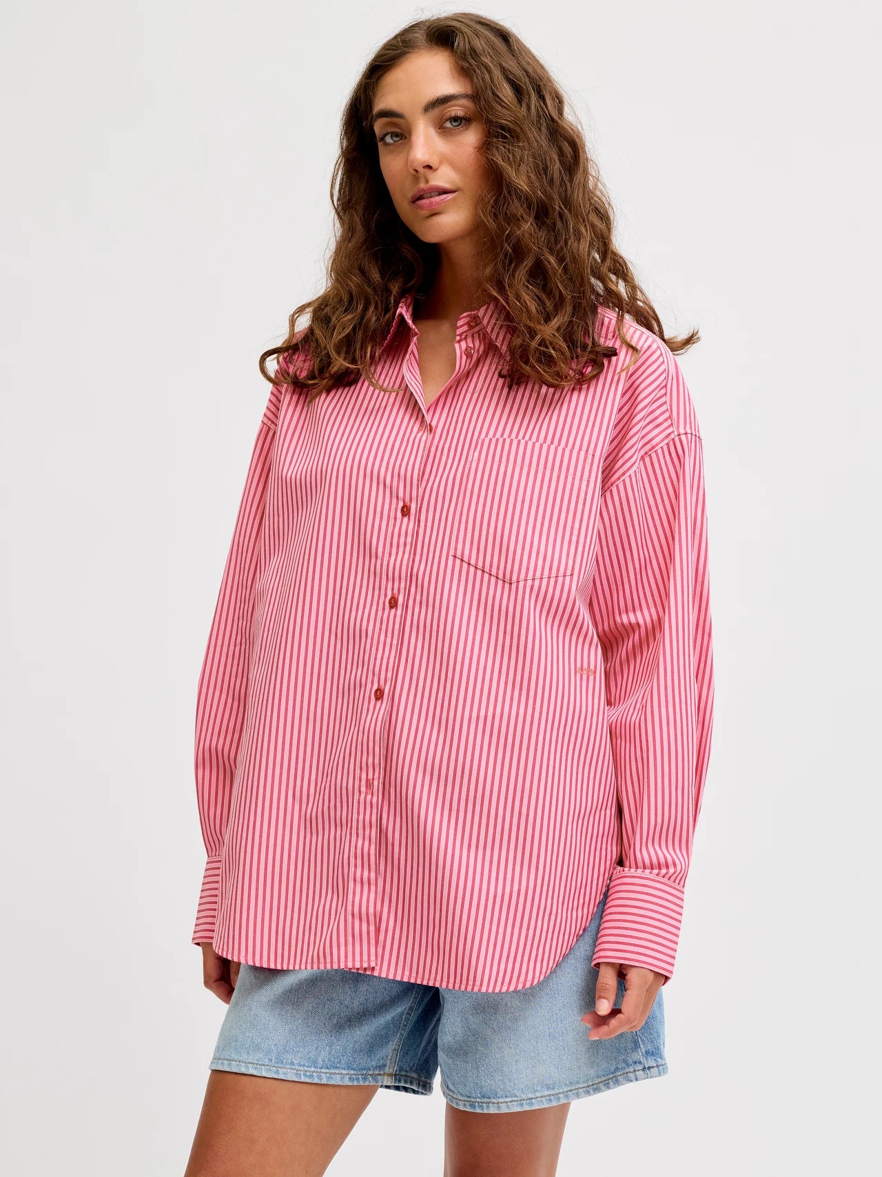 JXJAMIE LS RELAXED POPLIN SHIRT WVN NOOS