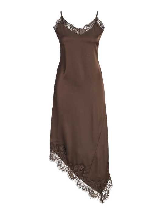 JXVIMA SATIN SL LACE MIX DRESS WVN LN