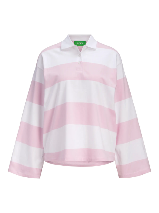 JXVILMA LS STRIPE POLO JRS