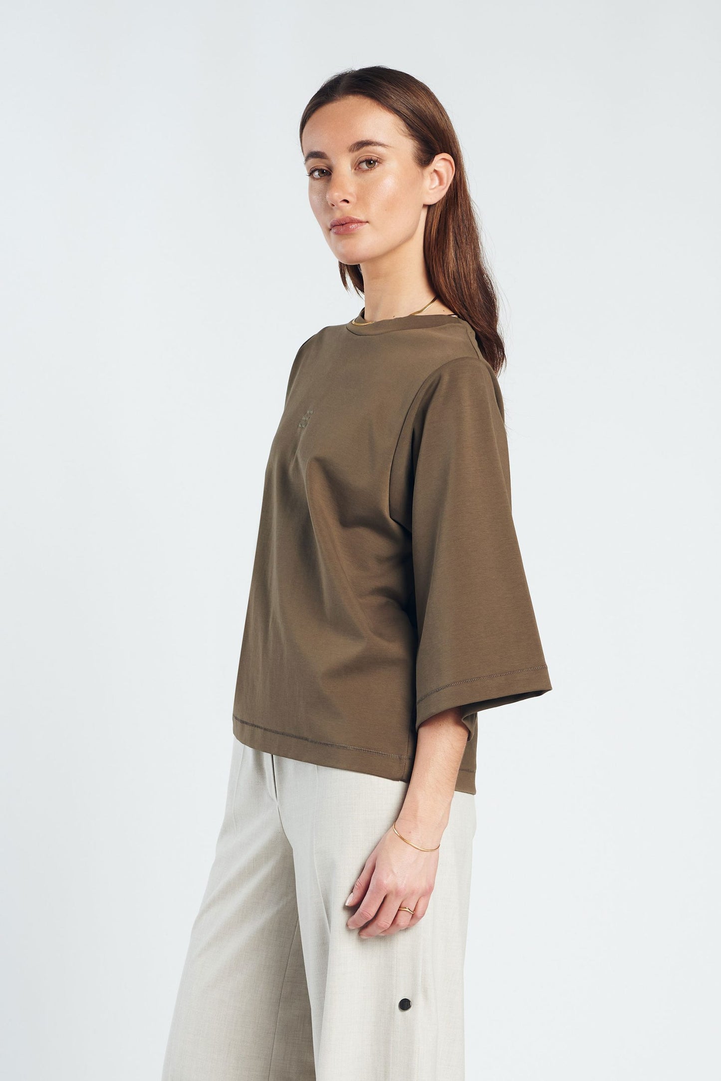 Oversized Tee-Olive