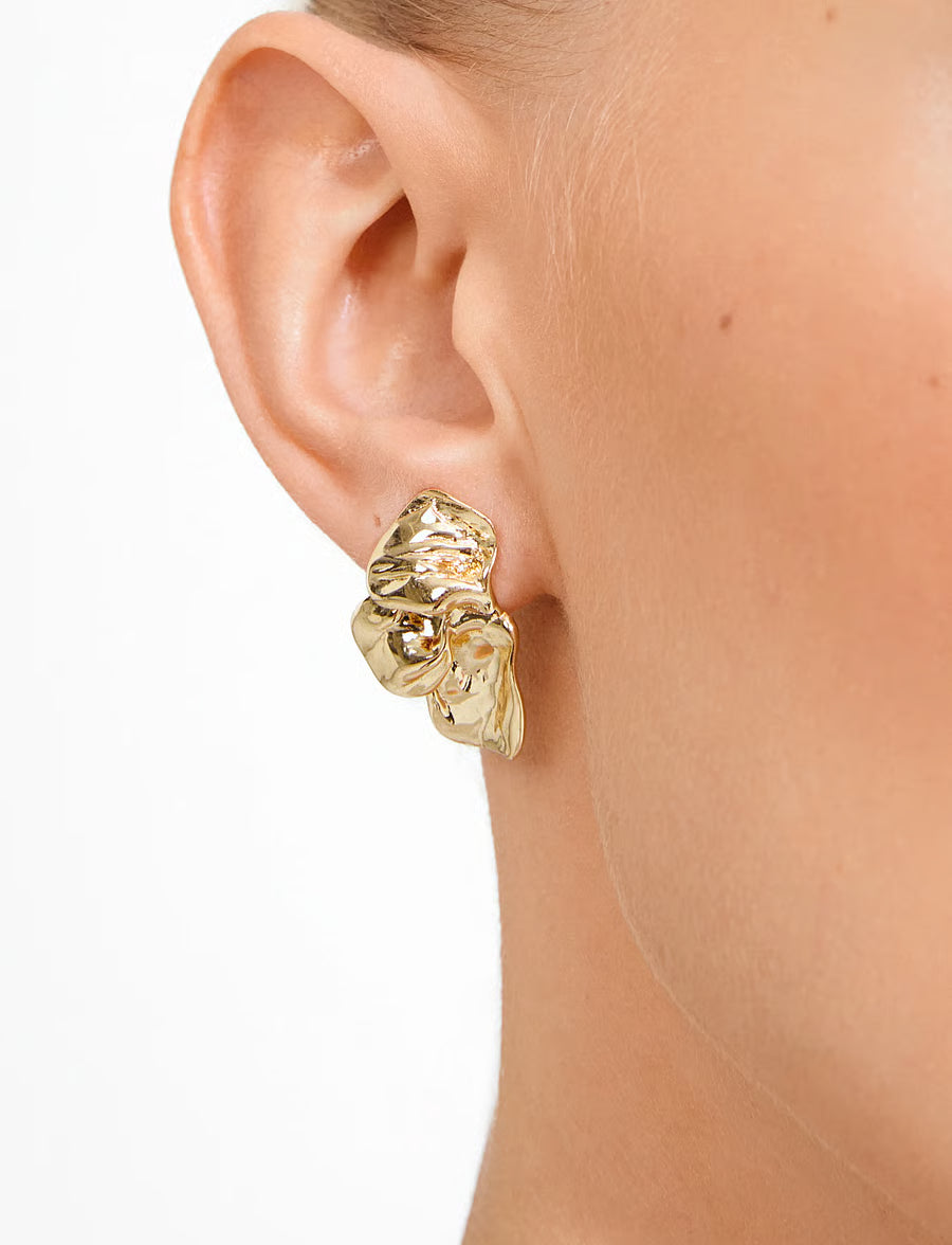 SOLARI earrings gold-plated