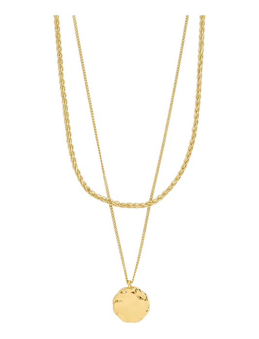 necklace 2-in-1 set, gold-plated