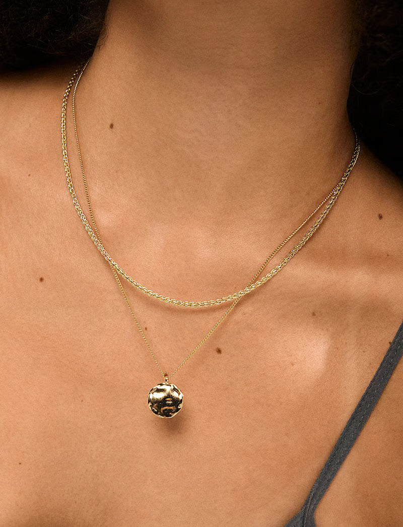 necklace 2-in-1 set, gold-plated
