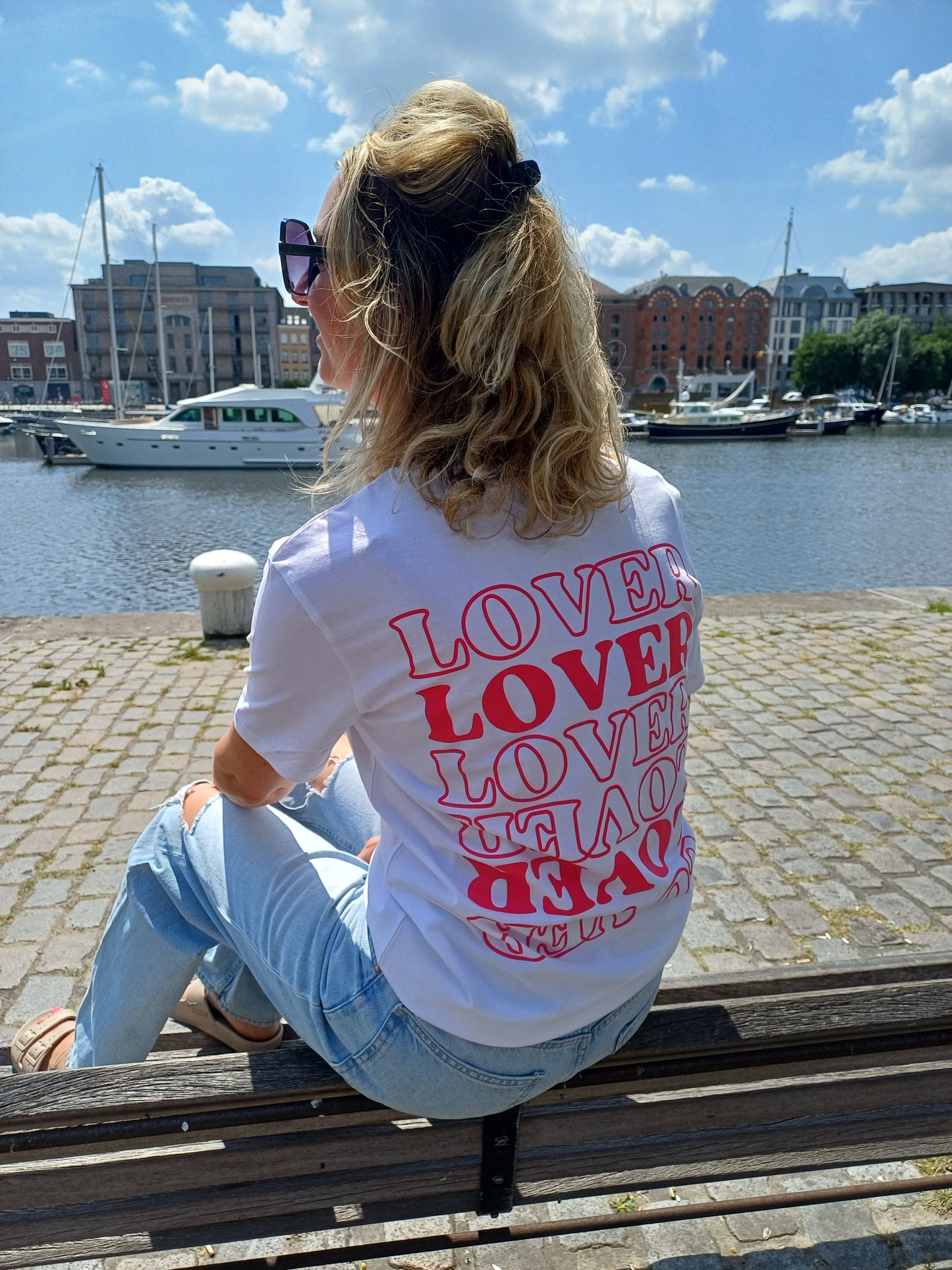 T-shirt white LOVER