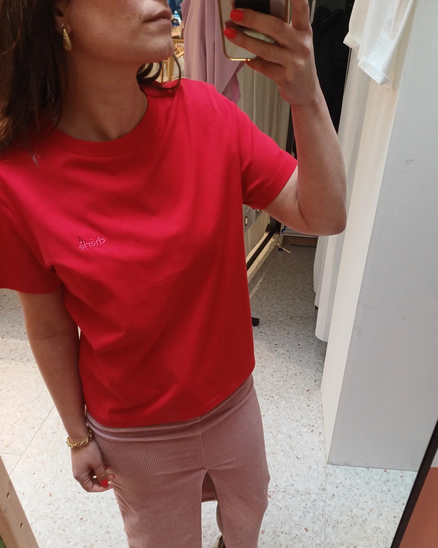T-shirt CHERIE red