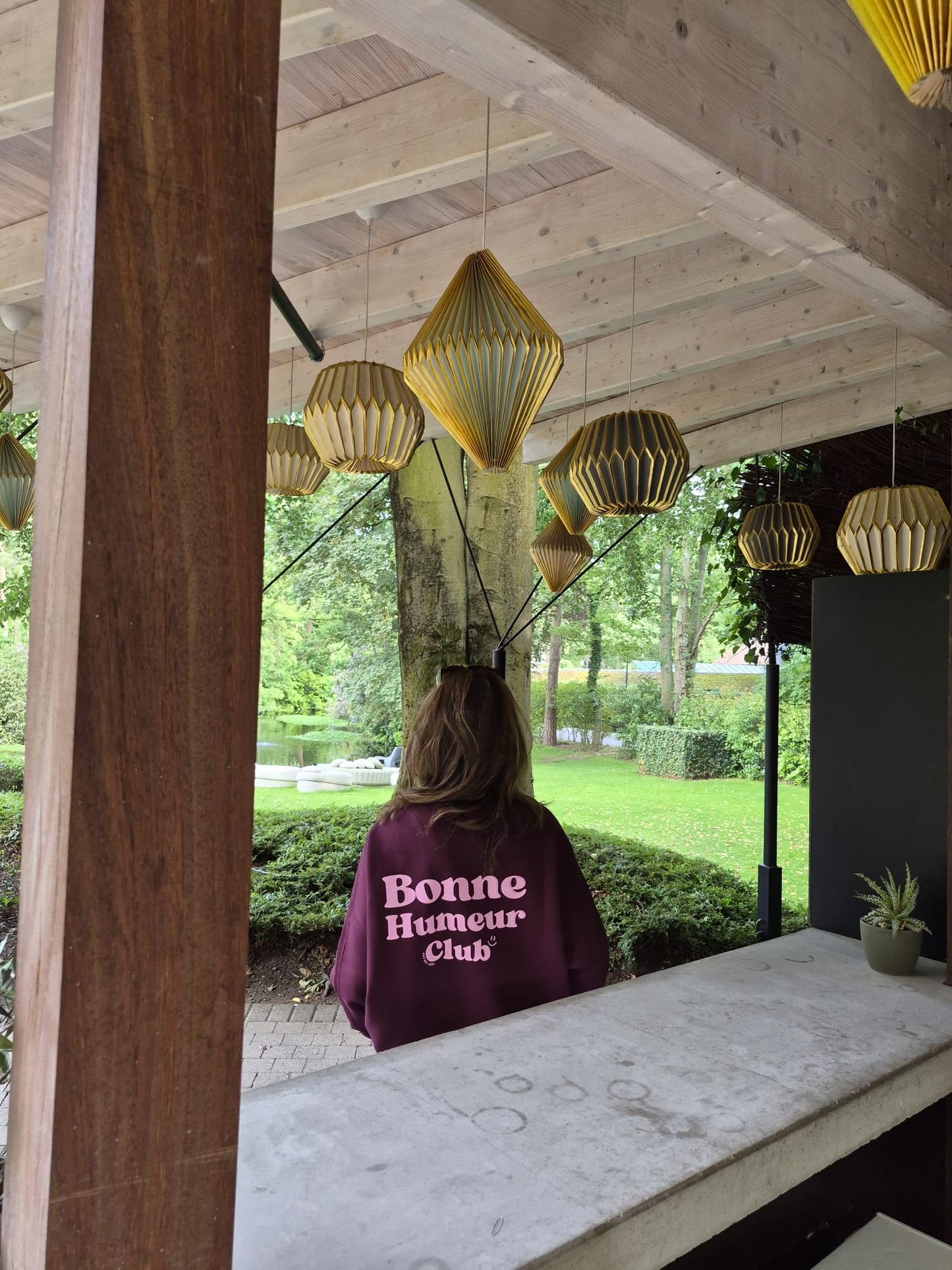 Sweater bonne humeur plum