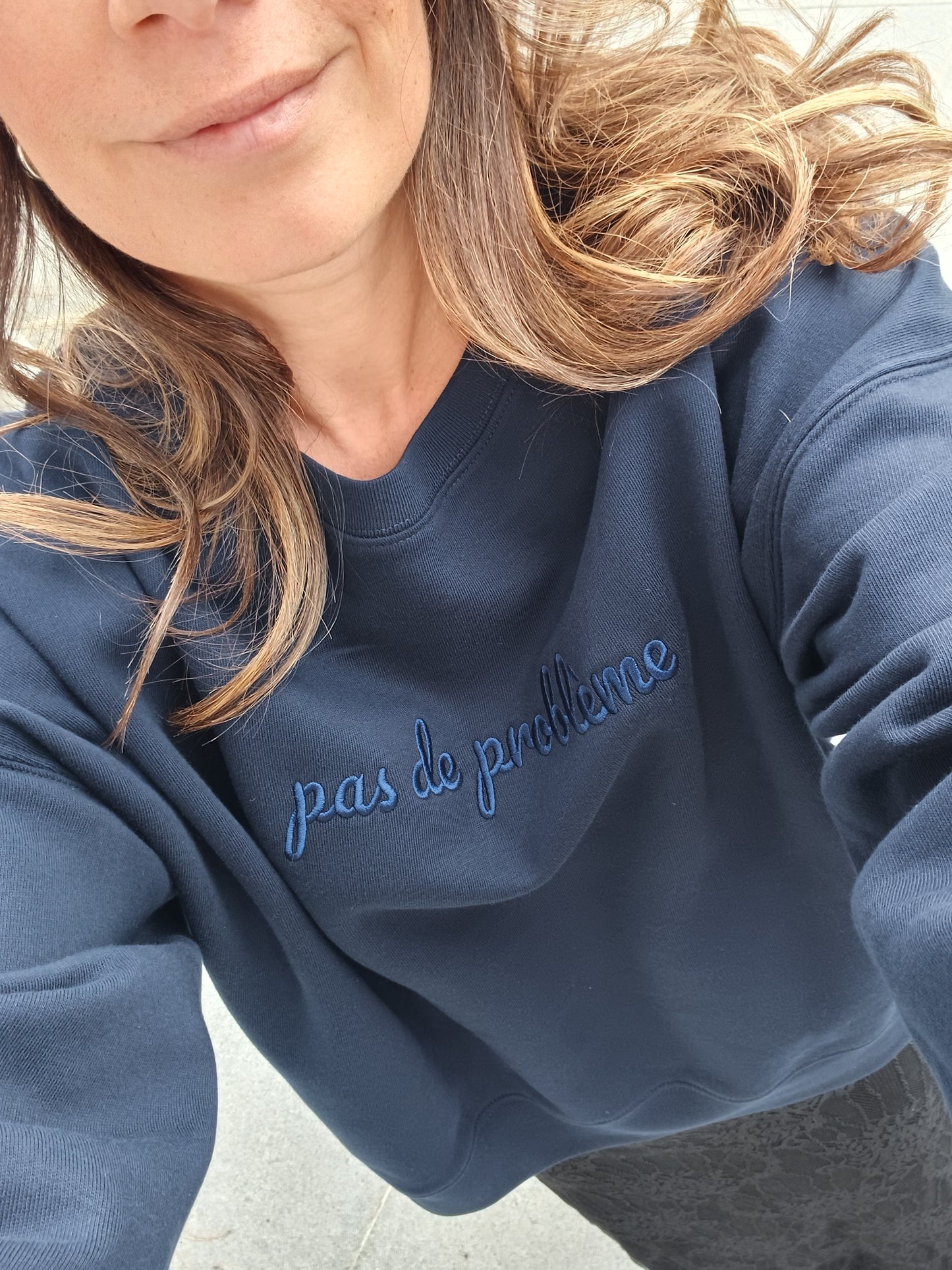 Sweater pas de problème - French navy