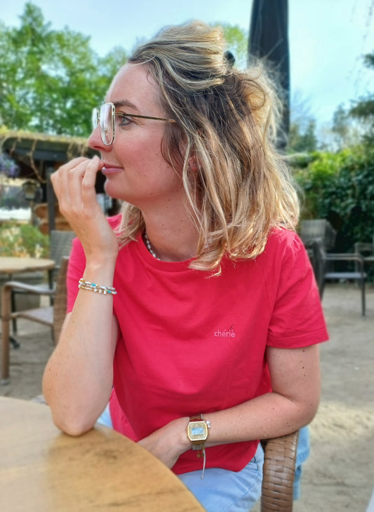 T-shirt CHERIE red