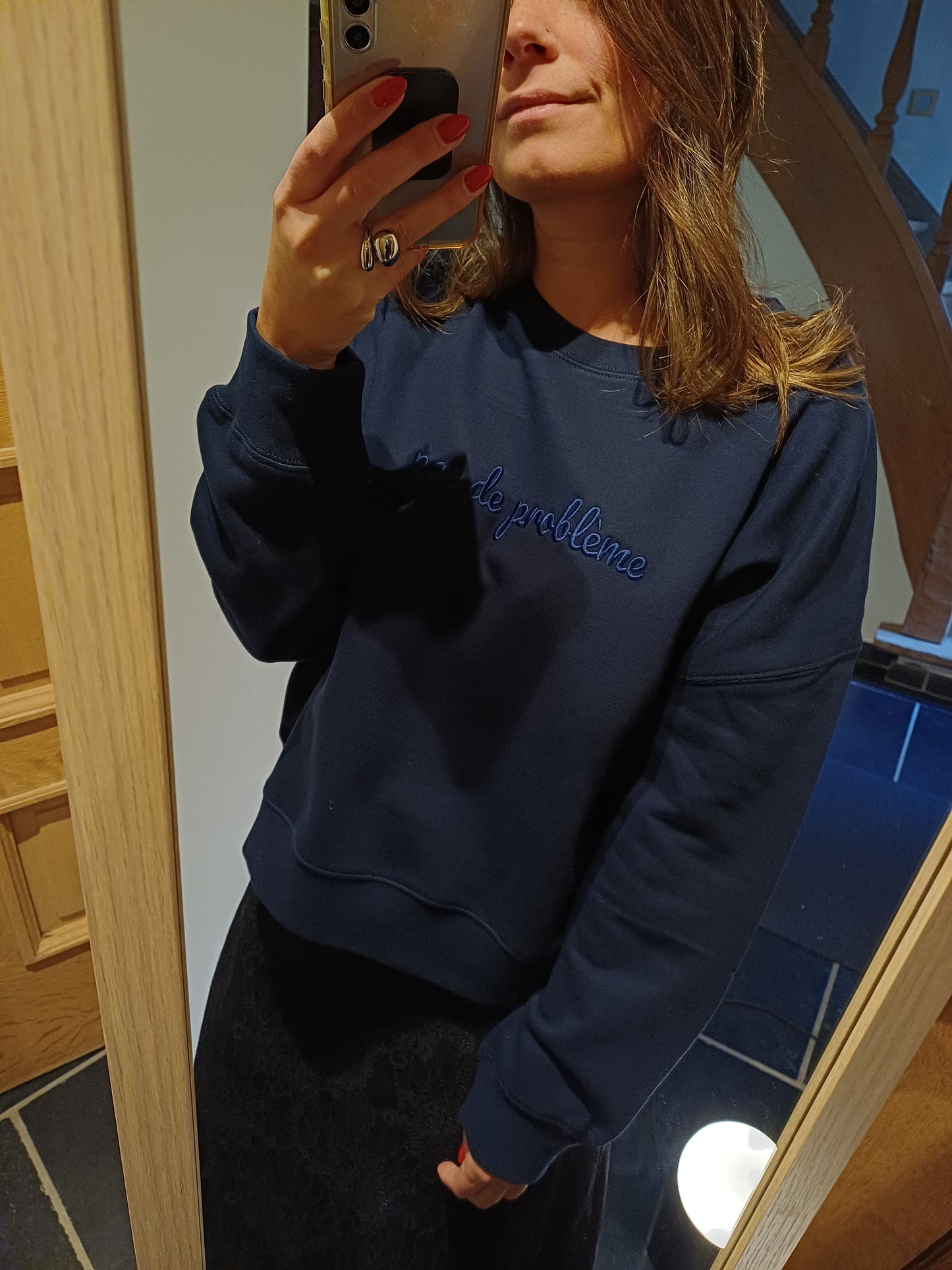 Sweater pas de problème - French navy
