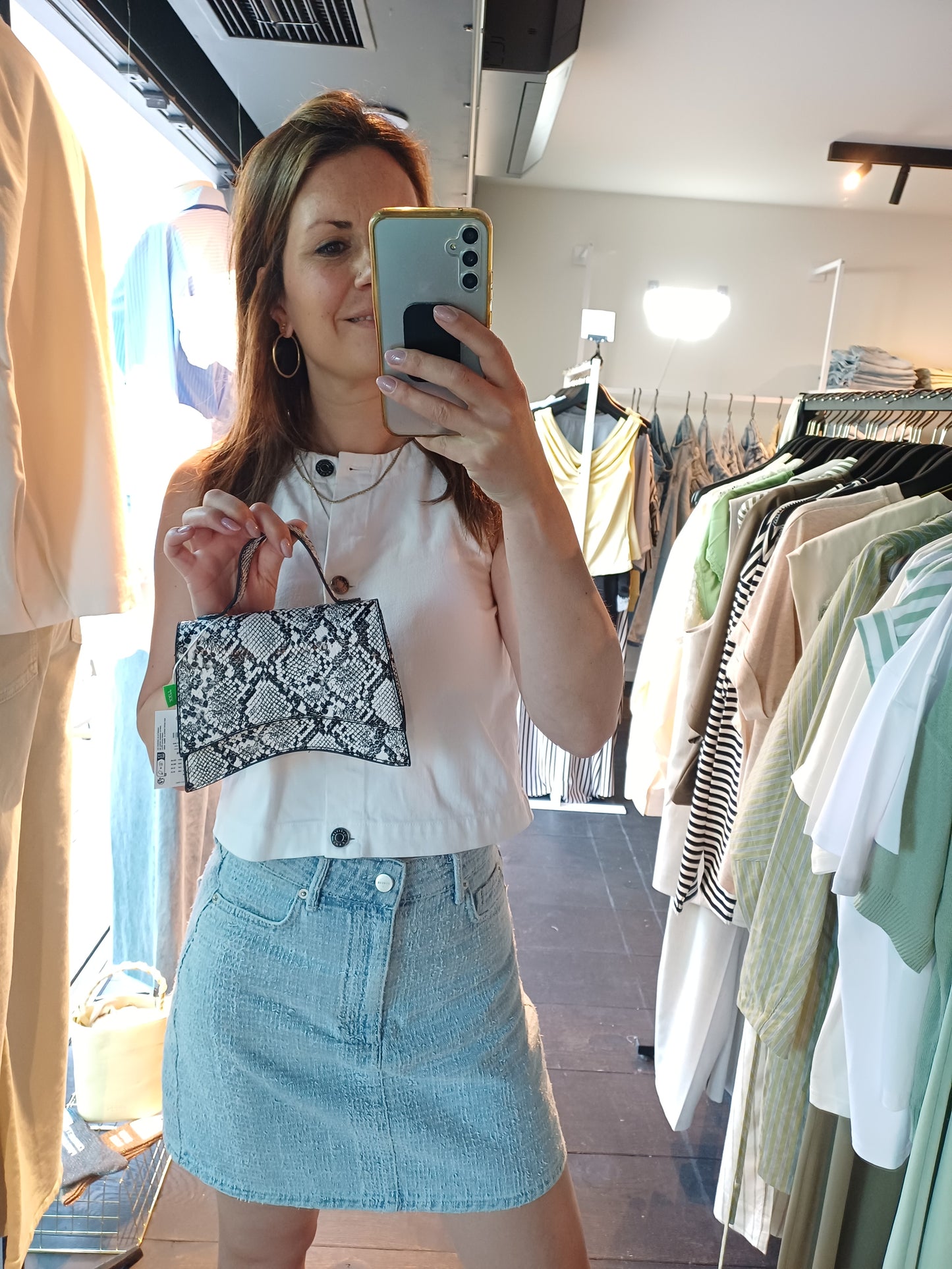 cross-body bag croco
