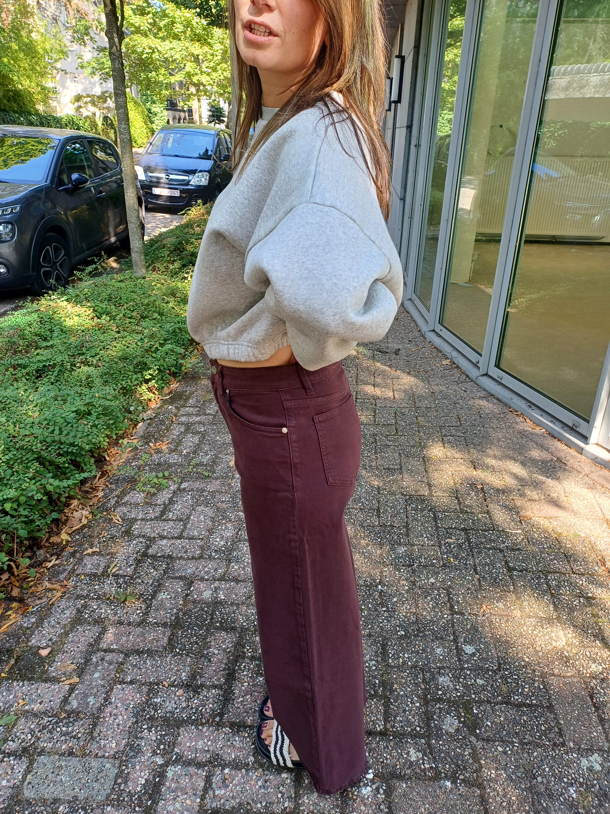Cooper - Colored Mid Waist Slouchy Wide Leg Jeans