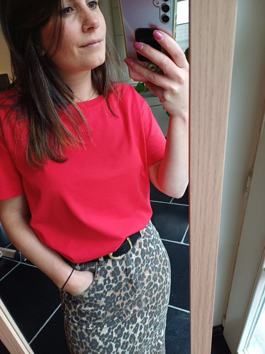 T-shirt COUCOU SALUT classic red