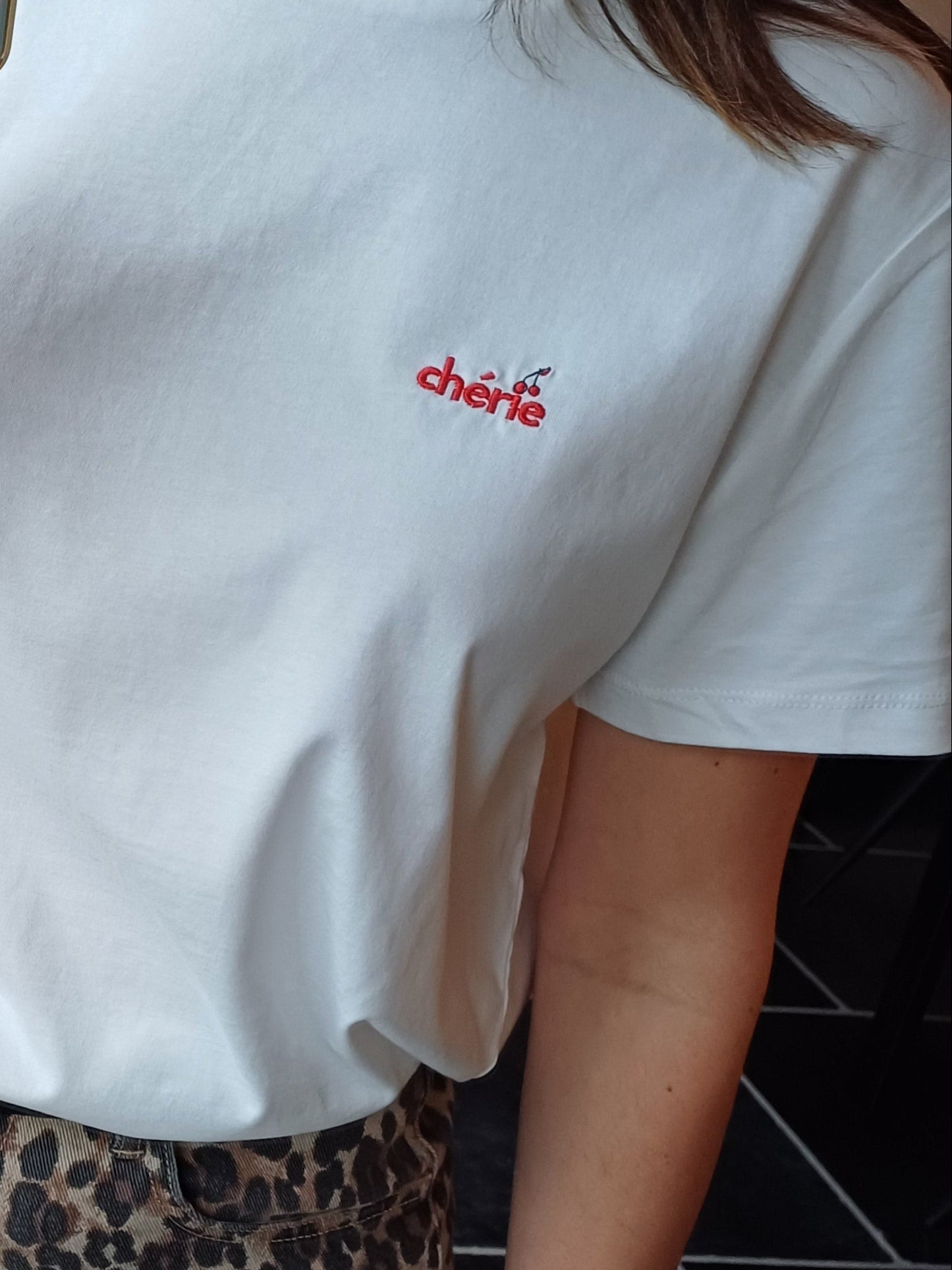 T-shirt CHERIE off-white