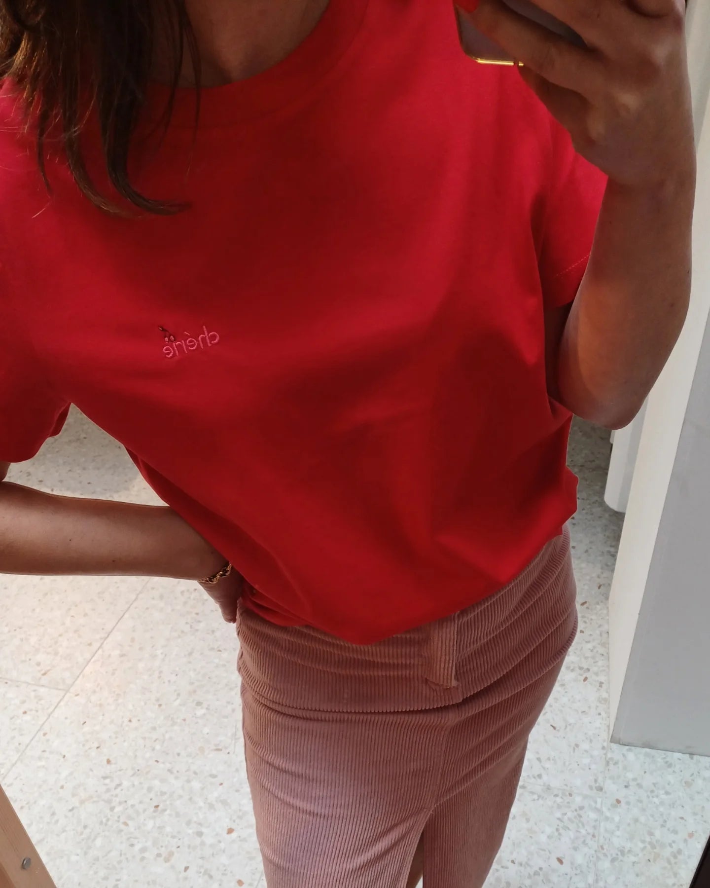 T-shirt CHERIE red
