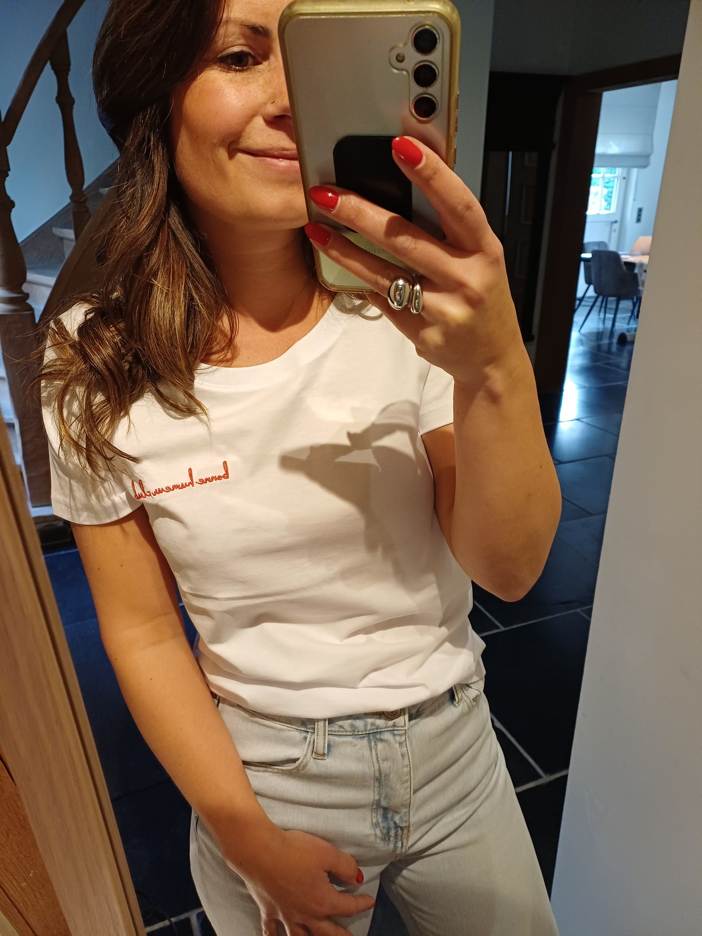 T-shirt bonne humeur - classic fit white