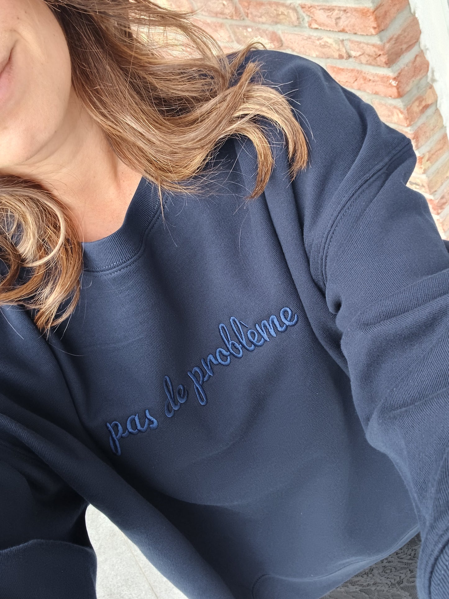 Sweater pas de problème - French navy