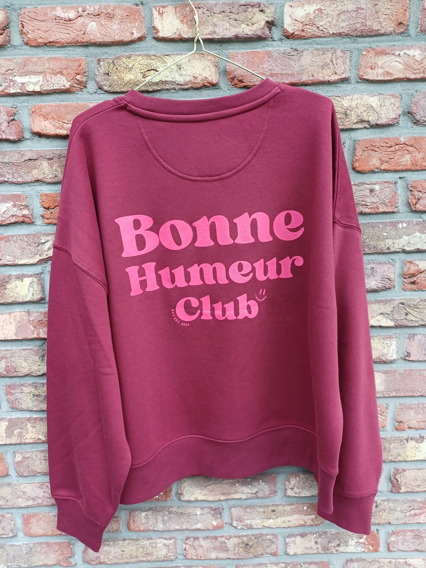 Sweater burgundy bonne humeur