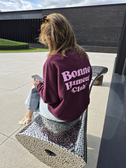 Sweater bonne humeur plum