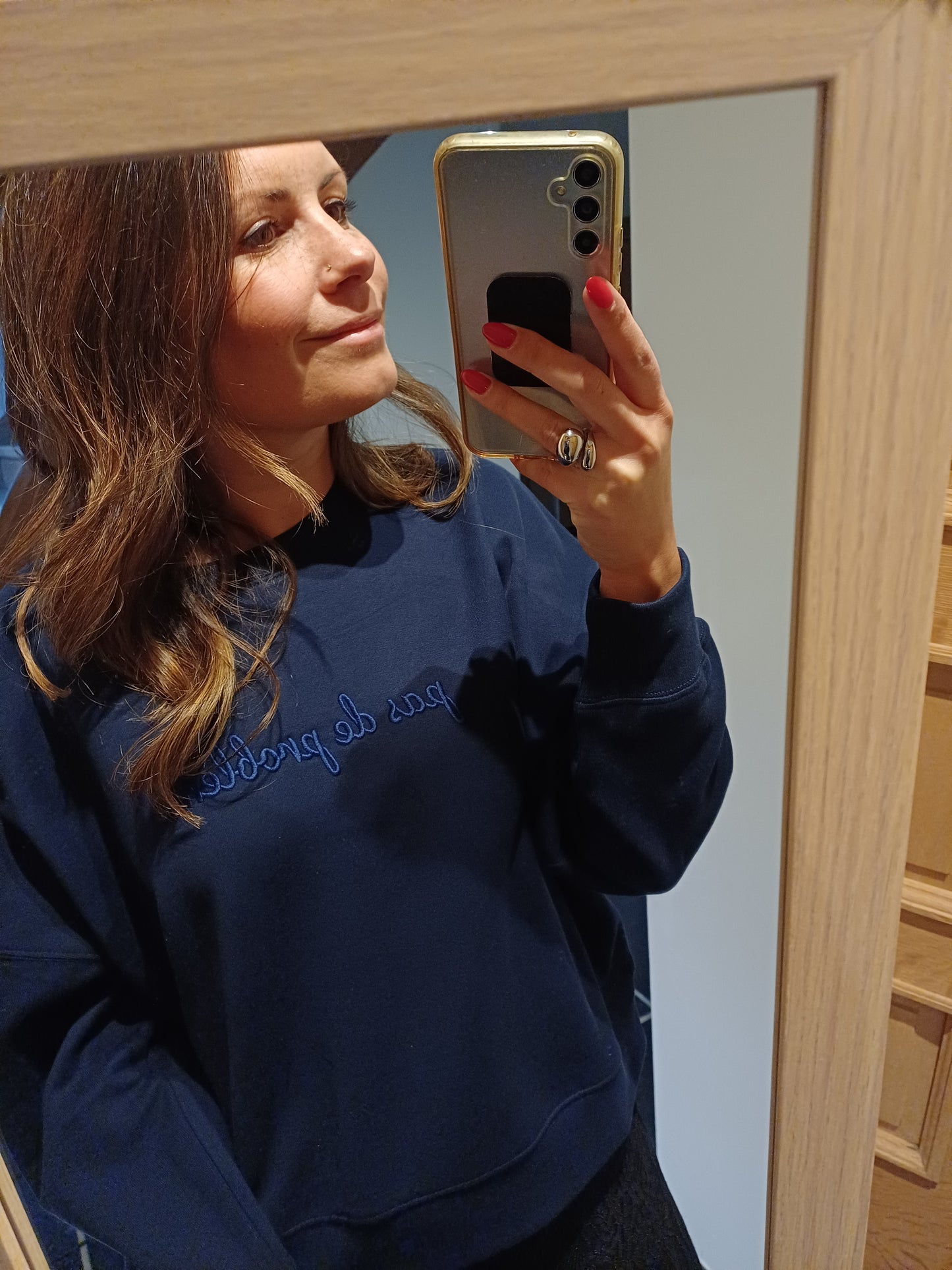 Sweater pas de problème - French navy