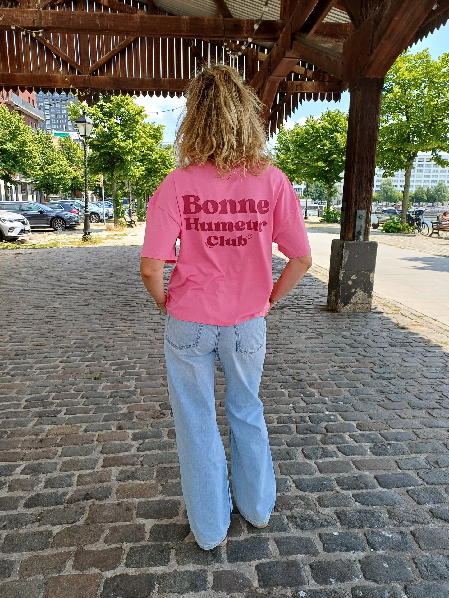 T-shirt pink bonne humeur