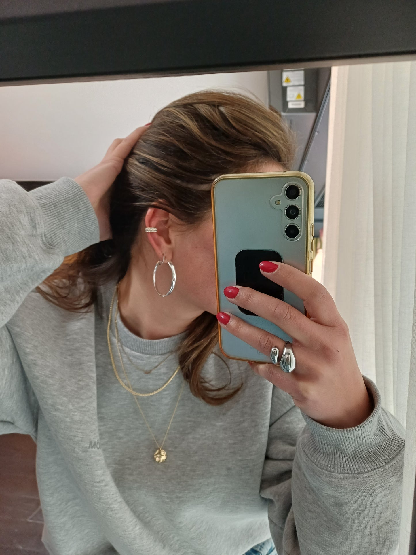 HUDSYN ear cuff, 2-in-1 set, gold-plated