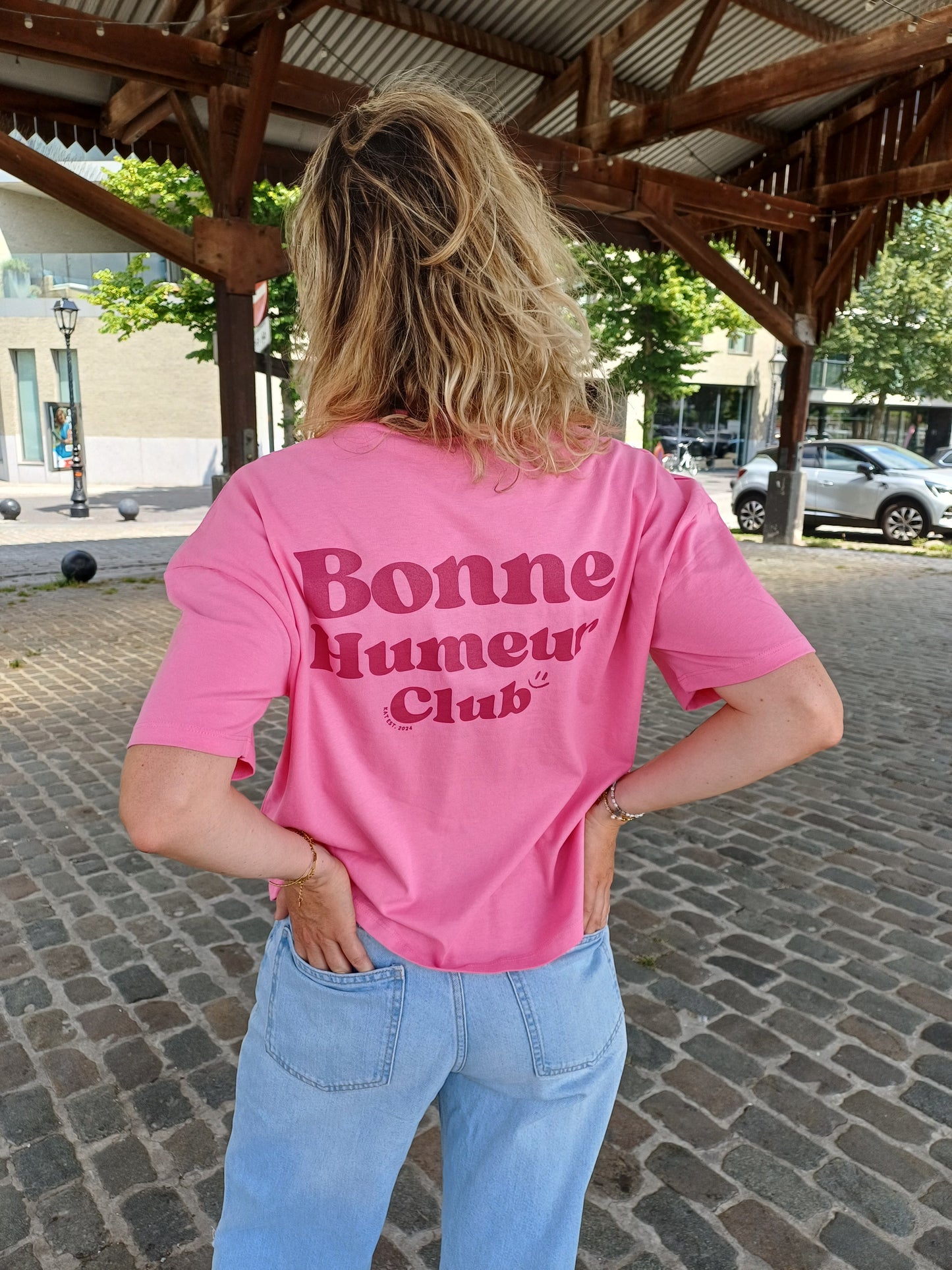 T-shirt pink bonne humeur