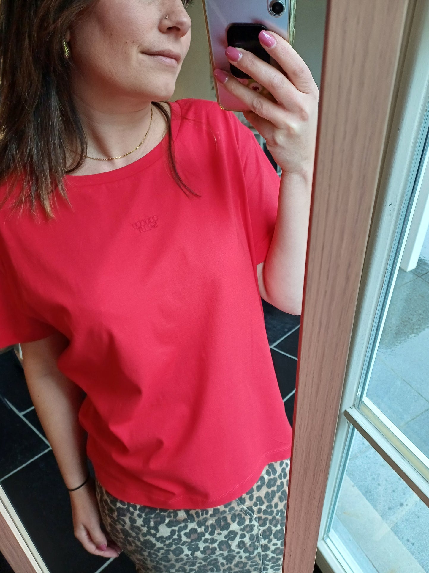 T-shirt COUCOU SALUT classic red